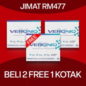 PAKEJ PROMO 2 KOTAK VERONIQX + FREE 1 KOTAK VERONIQX